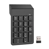 hot 2 4ghz usb number pad corded mini numeric keypad 18 keys digital keyboard for accounting teller laptop notebook tablets