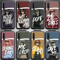 pepakomi bts perfect girl art phone case for huawei p20 p30 p40 lite e pro mate 40 30 20 pro p smart 2020