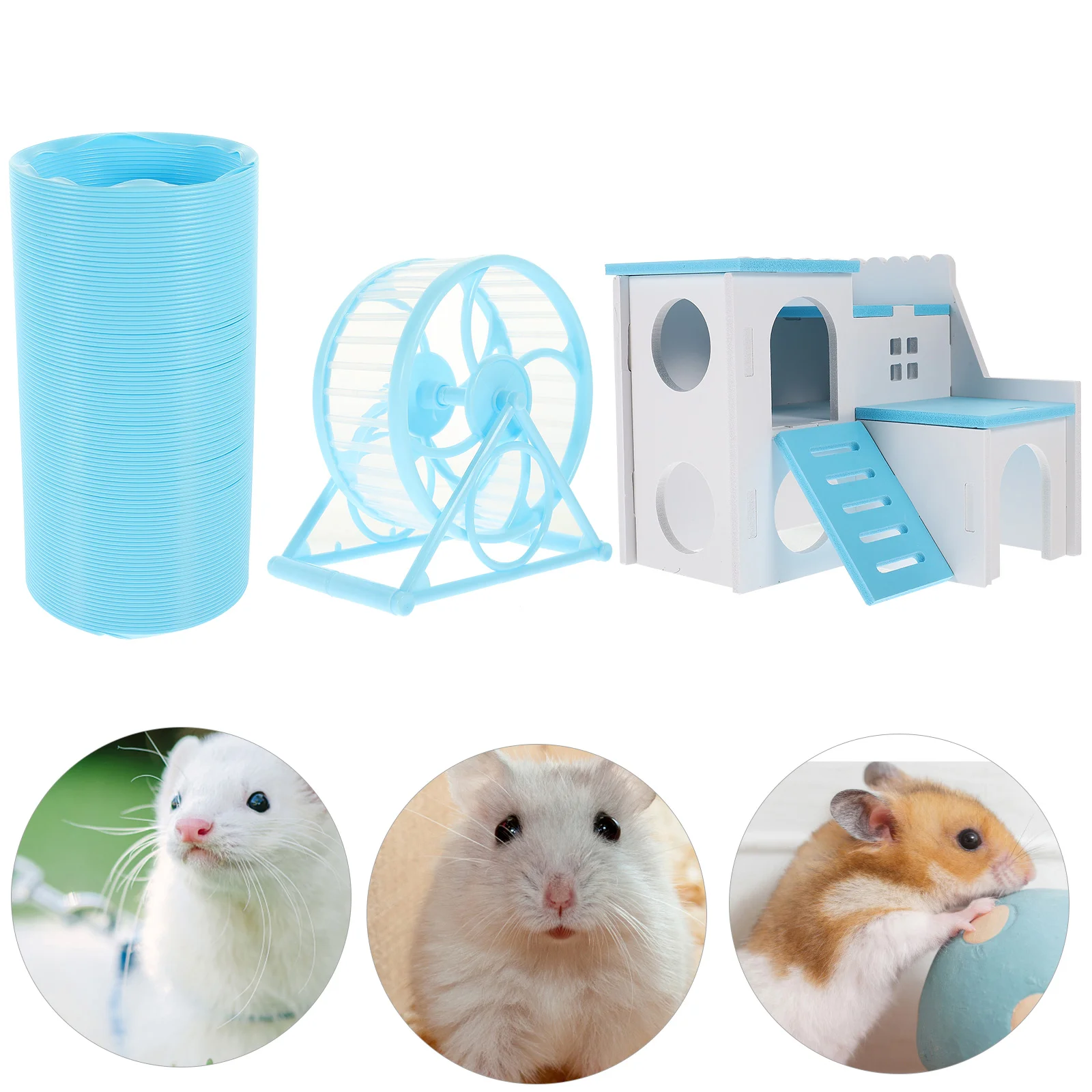 

Hamster Wheel Toy Interesting Training Guinea Treats Chinchilla Cage Accessories