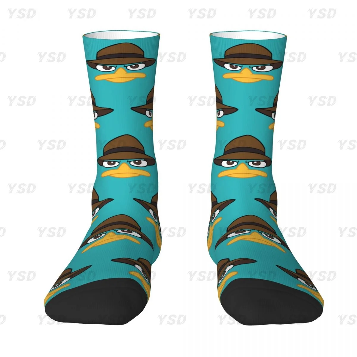 Dack Perry The Platypus Высокоэластичные мужские и женские носки из полиэстера с принтом