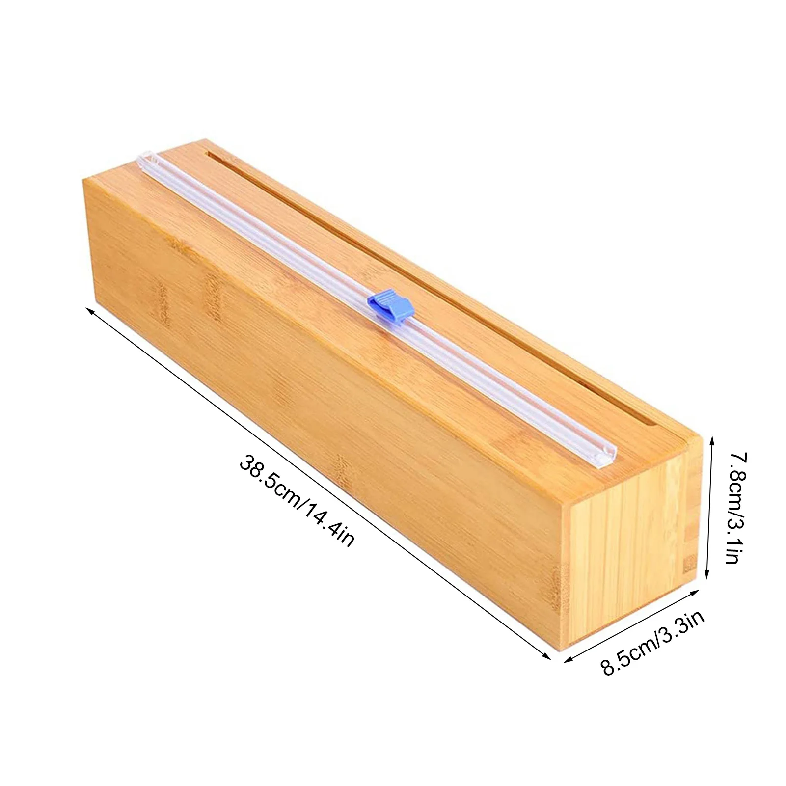 

Plastic Wrap Cutter Household Kitchen Plastic Wrap Dispenser Refillable Sliding Cutter Preservative Film Cutter Tin Foil Roll