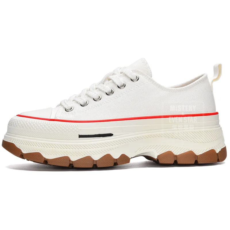 Platform Canvas Shoes Woman 2023 New Casual Shoes Muffin Girls Shoes