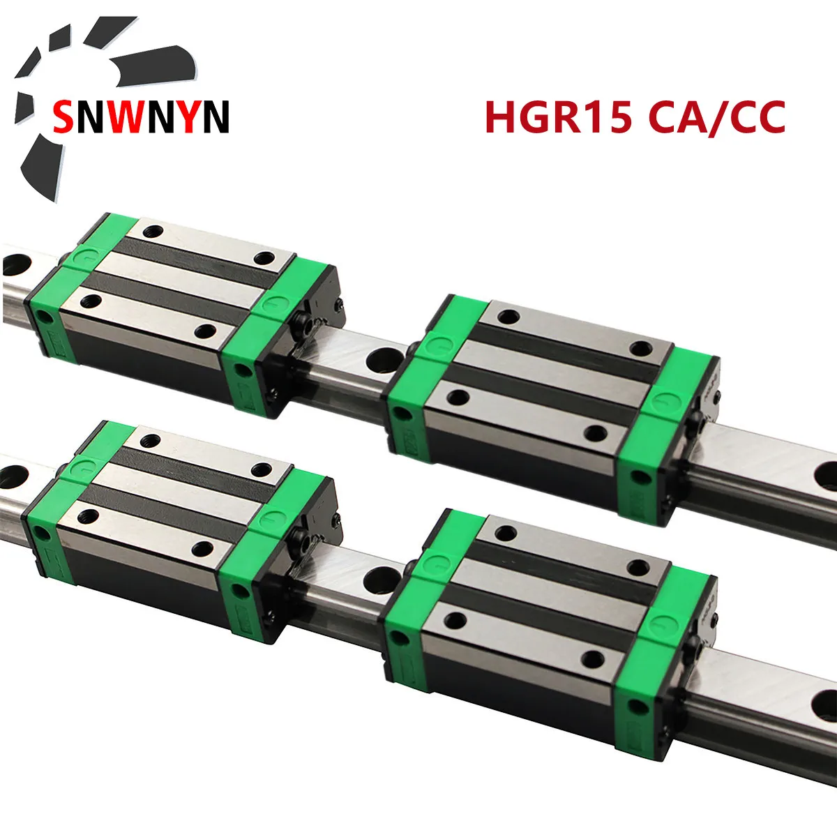 

Линейные направляющие HGR15, 200-1500 мм + 4 шт. направляющих HGH15CA/HGW15CC для ЧПУ, в наборе для 3D принтера, 2 шт.