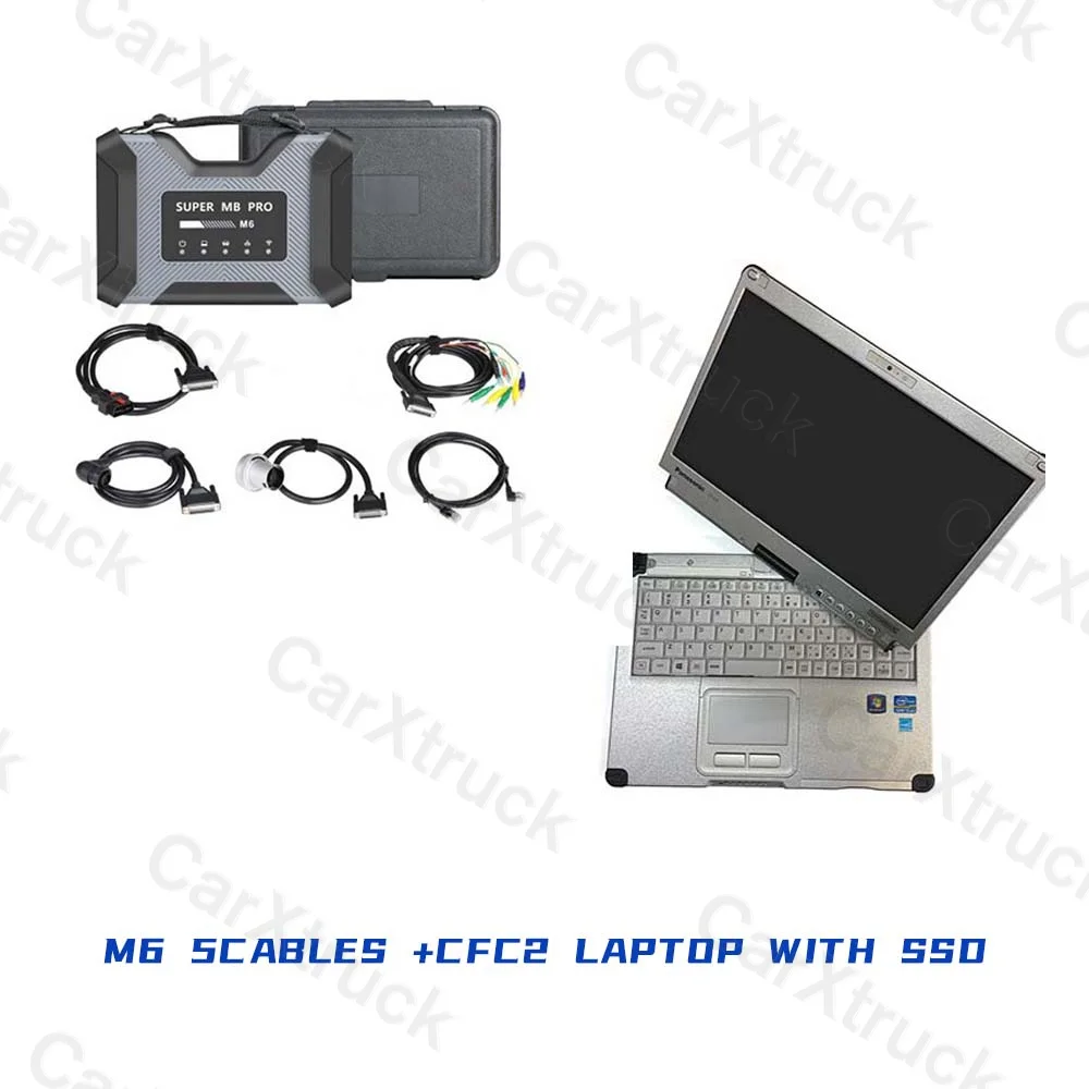 

V2022 MB Star Super M6 DOIP VCI/CAN BUS C6 Multiplexer wifi VEDIAMO DTS-Monaco+CFC2 laptop for BENZ truck car diagnostic scanner