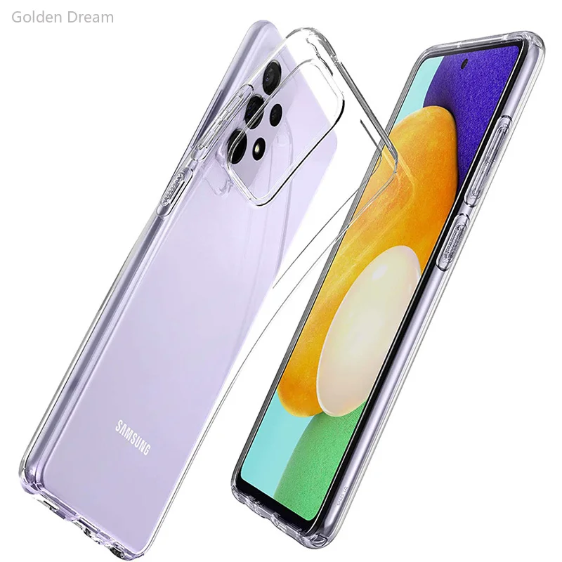 

Case For Samsung Galaxy A12 A22 A32 A42 A52 4G 5G A72 A82 A92 5G Transparent Clear TPU Soft Protective Back Case Cover