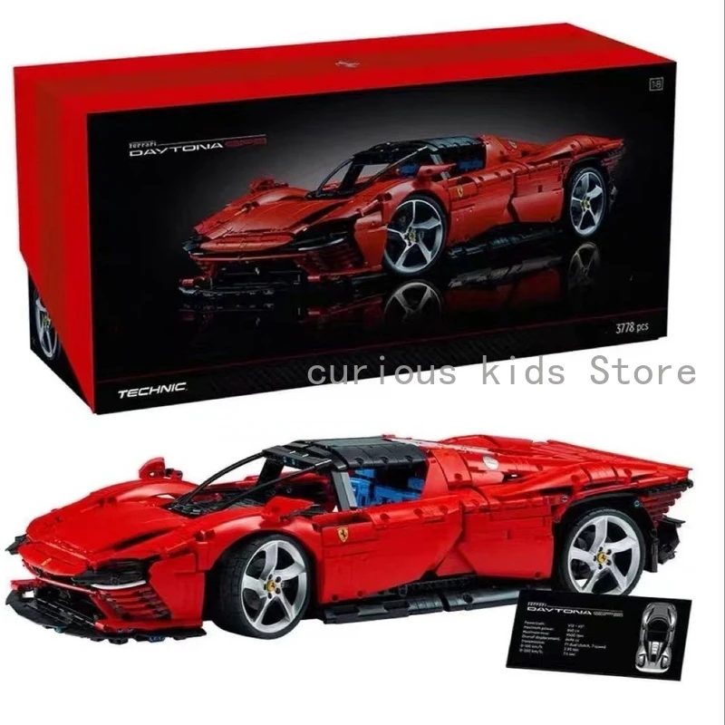

NEW 42143 Technical Ferraried Daytona SP3 Super Racing Car Building Blocks 3776PCS Bricks Set Kids Toys for Children Boy Gift