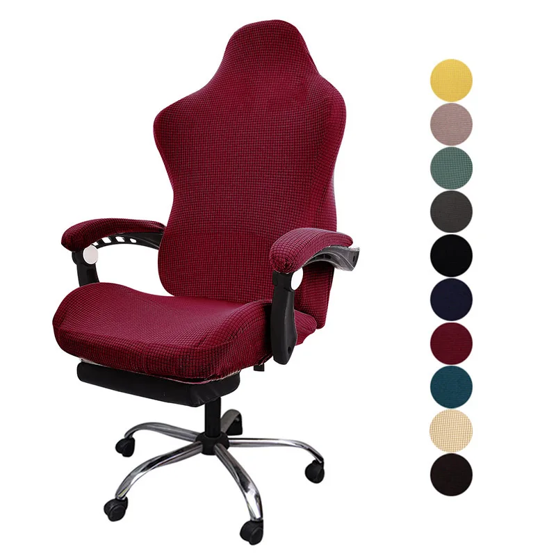 

Jacquard Gaming Chair Cover Stretch Office Computer Gamer Chair Covers Armchair Gamers Racing Seat Slipcovers Fundas Para Sillas
