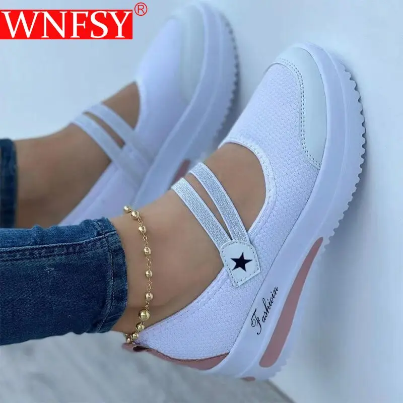 

Wnfsy Women Casual Shoes Mesh Breathable Sneakers Hollow Outdoor Walking Shoes Woman Large Size Tennis Shoes Zapatos De Mujer