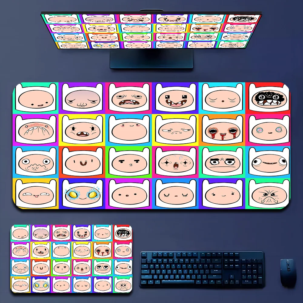 Коврик Для Игровой Мыши Adventuree Time Кожаный На Заказ Настольный