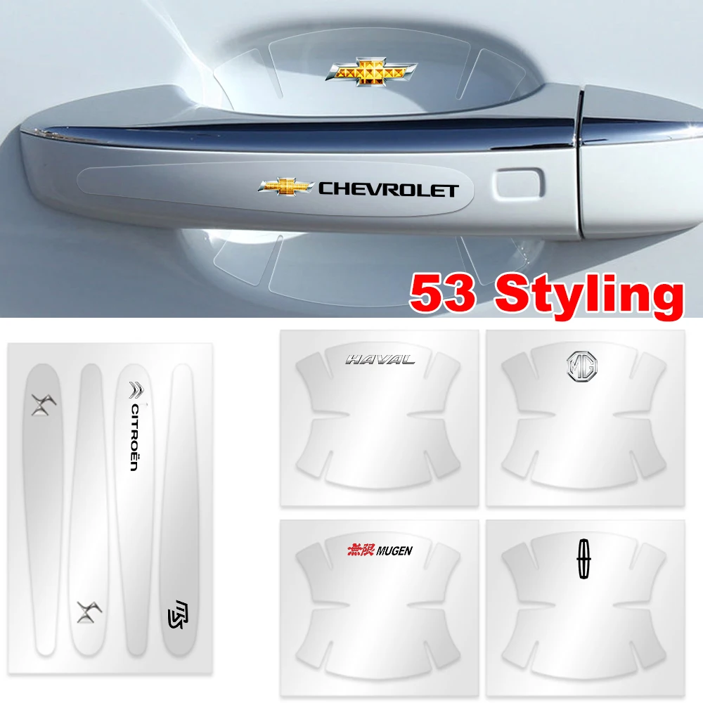 

Transparent Car Door Handle Cups Anti-Scratch Protection Flim Sticker For Chevrolet Cruze TRAX Aveo Lova Sail EPICA Captiva etc
