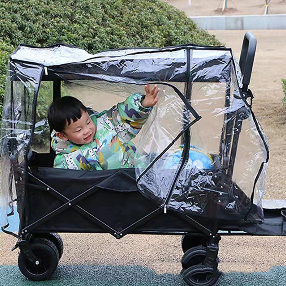 

Waterproof Cover Rain Cover Camping Storage Camping Stroller Folding Trolley Cart Garden Picnic High-transparency