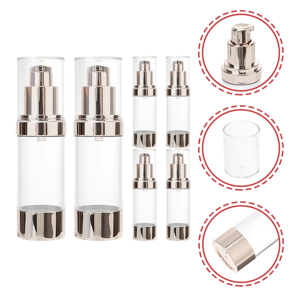 

Bottle Pump Bottles Cream Refillable Lotion Empty Containers Container Travel Vacuum Airless Comtics Liquid Diy Dispenser Facial