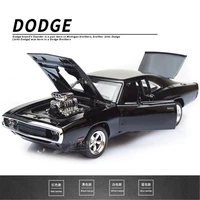 132 fastfurious dodge charger car model diecast alloy horses muscle vehicle models with sound lighting toy gift for collection