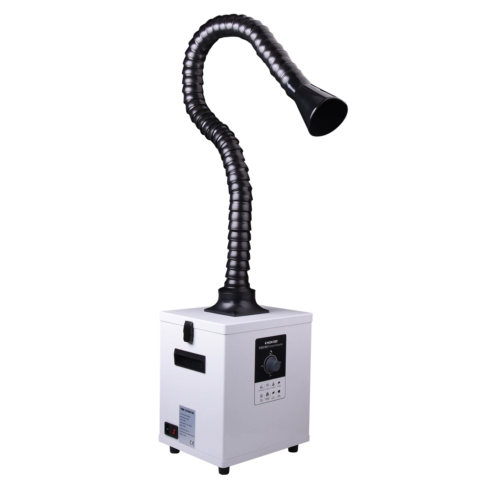 150W Fume Extractor Laser Smoke Absorber Machine Dust Collector for Nail Salon and Soldering 3 Stage Filter