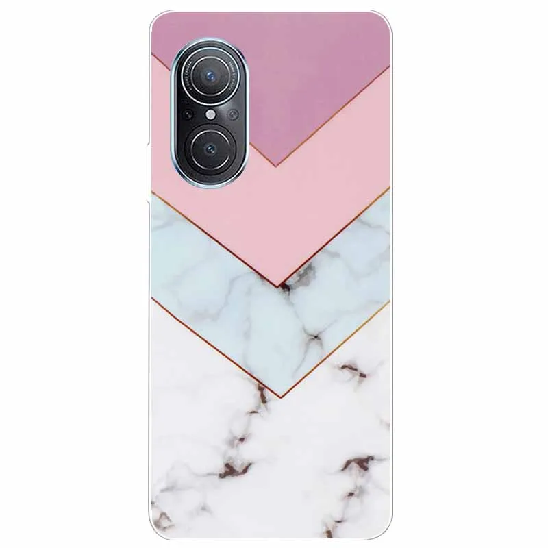 case for huawei nova 9 se cover nova9 marble soft tpu silicone phone covers for huawei nova 9se case clear bumper protective free global shipping