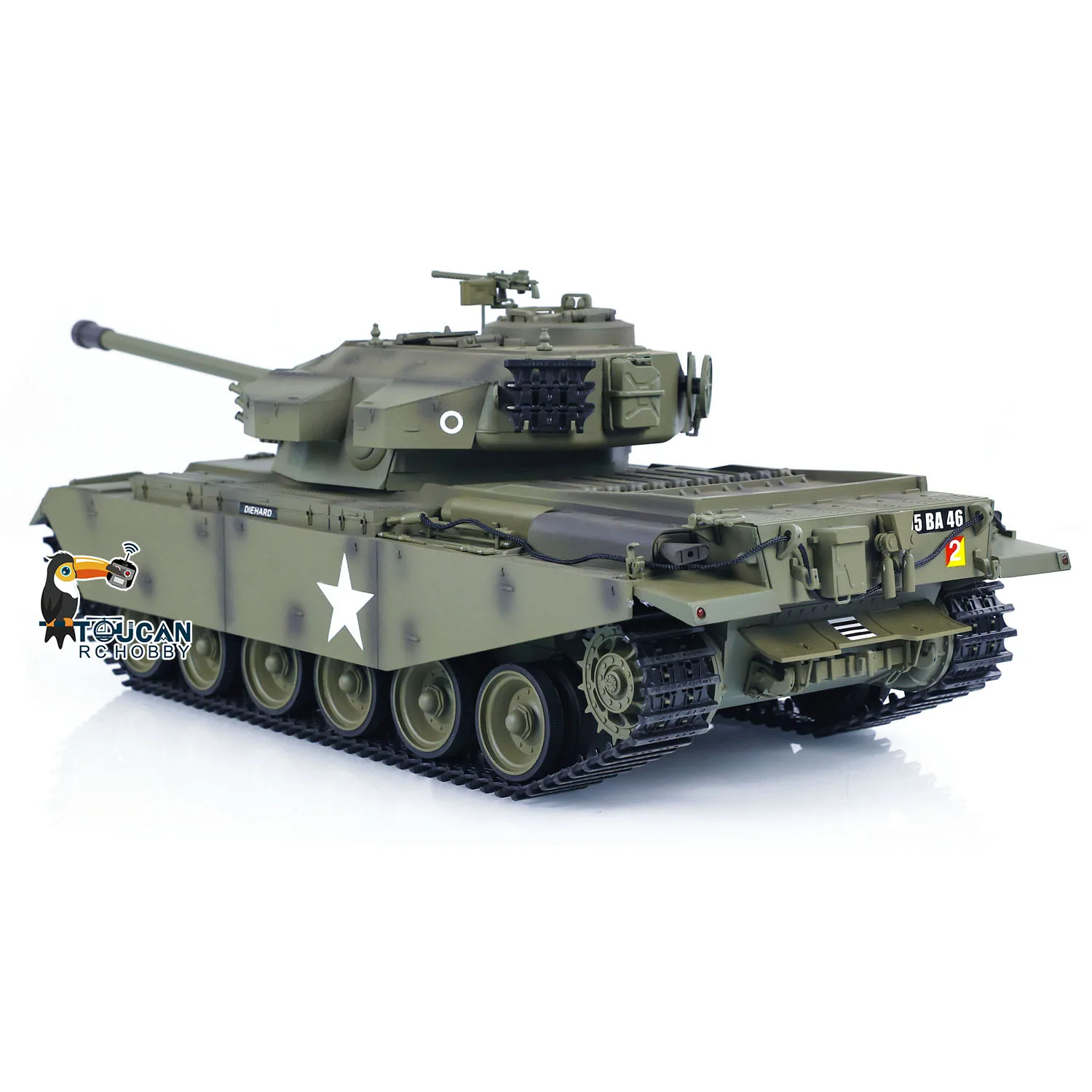 Фото Радиоуправляемый танк Tongde 1/16 Panzer с ИК-системой, стреляющий BB-шариками, модель Centurion MK5, электрический, готов к игре, игрушка-модель, подарки TH23297 №5