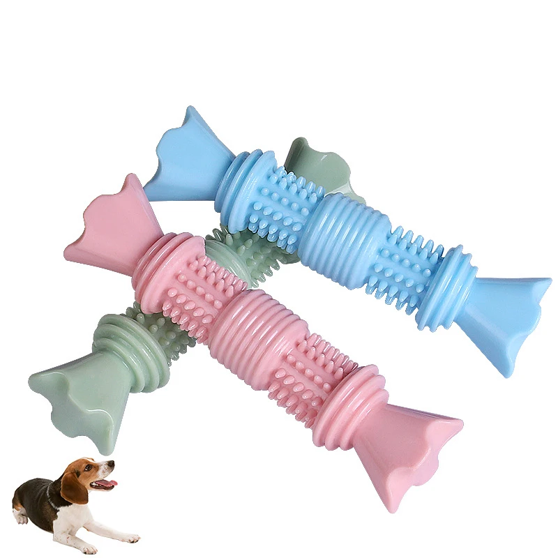 

Pet Molar Toy Dog Chewing Candy Shape Toothbrush Cat Puppy Teething Stick Bite Resistant Clean Teeth Interactive Supplies