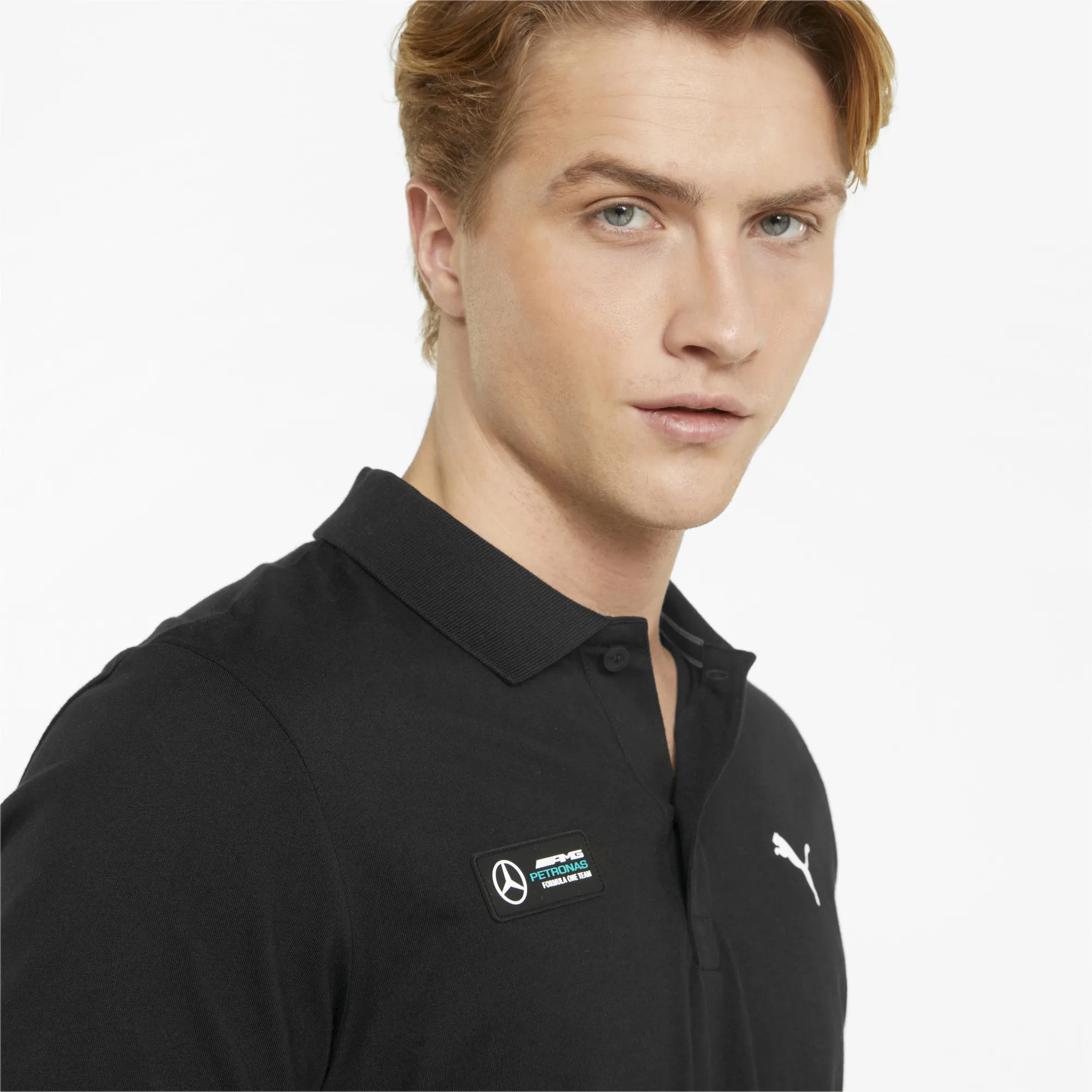 puma black polo shirt