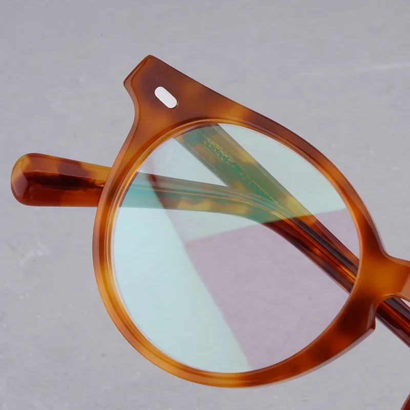 Прозрачные круглые очки Gregory Peck женские винтажные ацетатные оправы для очков по