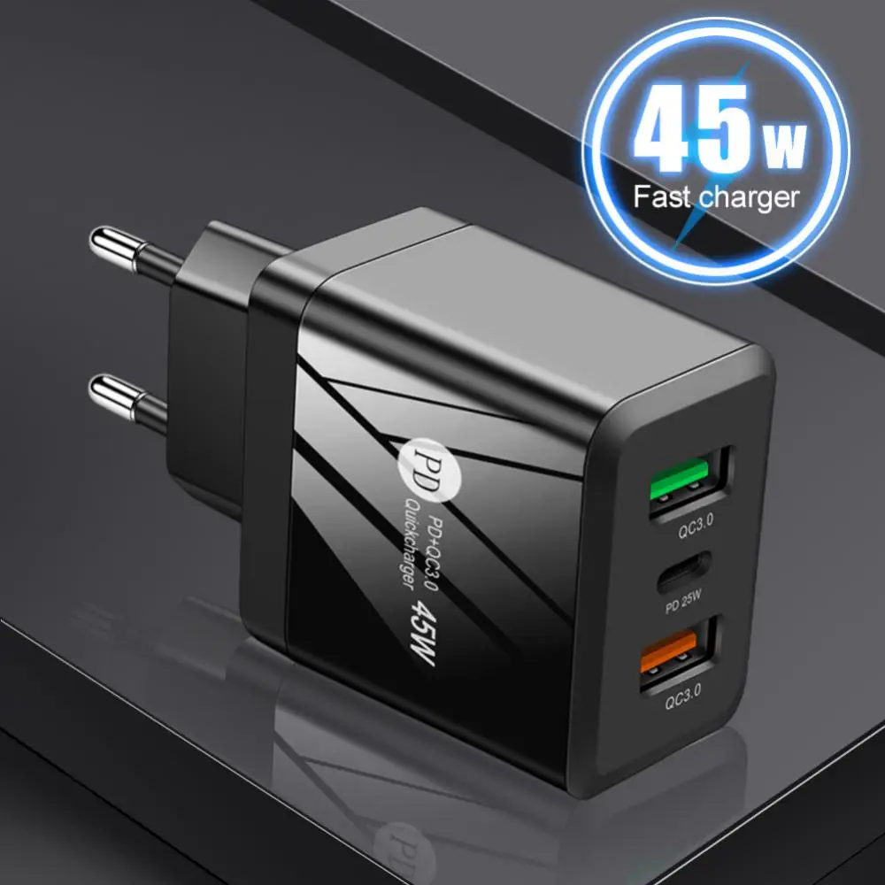 

New Travel Charging Plug Adapter Type-c Pd Charger Mobile Phone Fast Charging Charger Quick Charger For Iphone Samsung 25w
