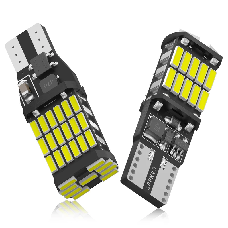 

2 шт., автомобисветодиодный светодиодные лампы Canbus T15 W16W 921 T10 W5W
