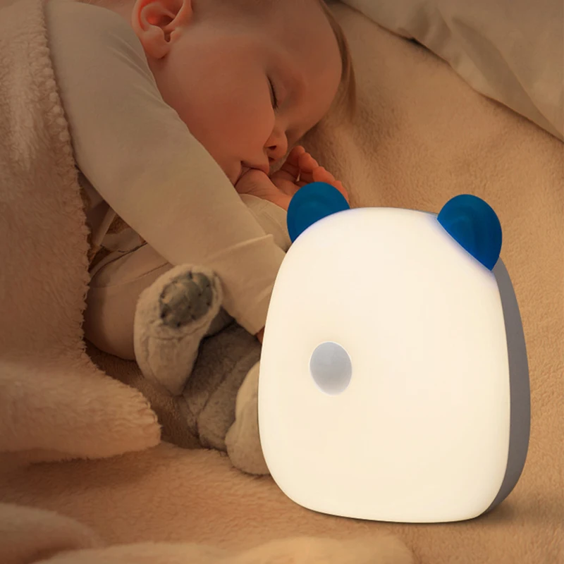 

Stepless Dimming Led Night Light Induction Bright Dual Mode Intelligent Human Body Sensing Touch Control Bedside Night Lamp