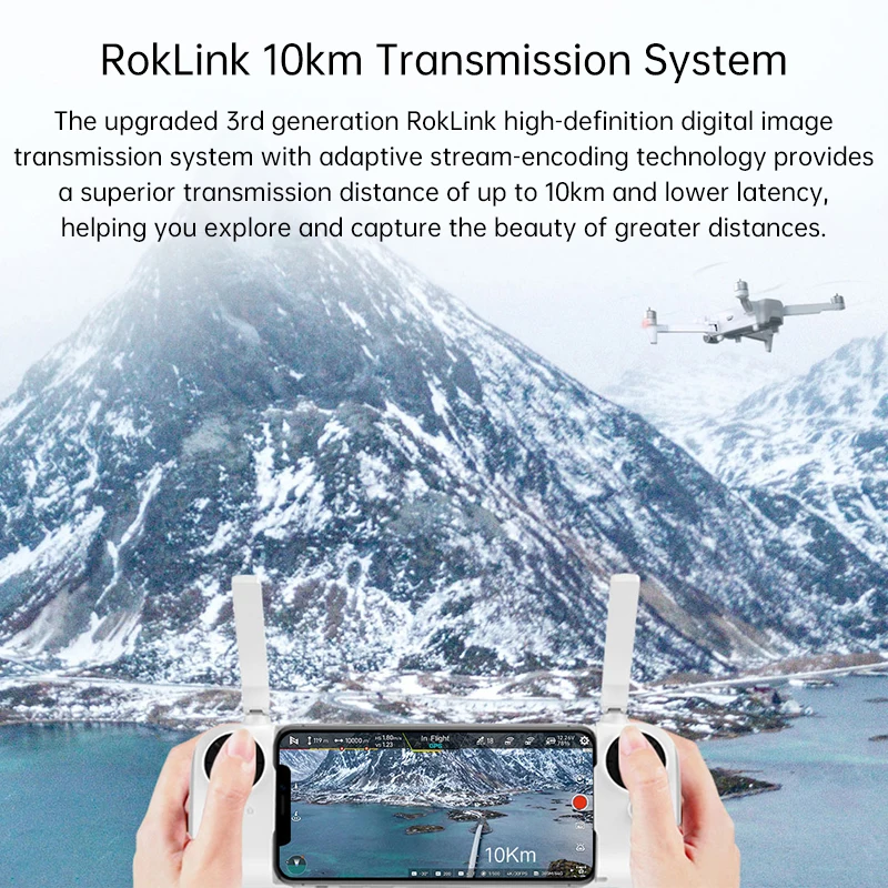 FIMI X8 SE 2022 Дрон 4K Профессиональный GPS 5G WiFi 3-осевой Карданный с HD камерой 10 км FPV RC