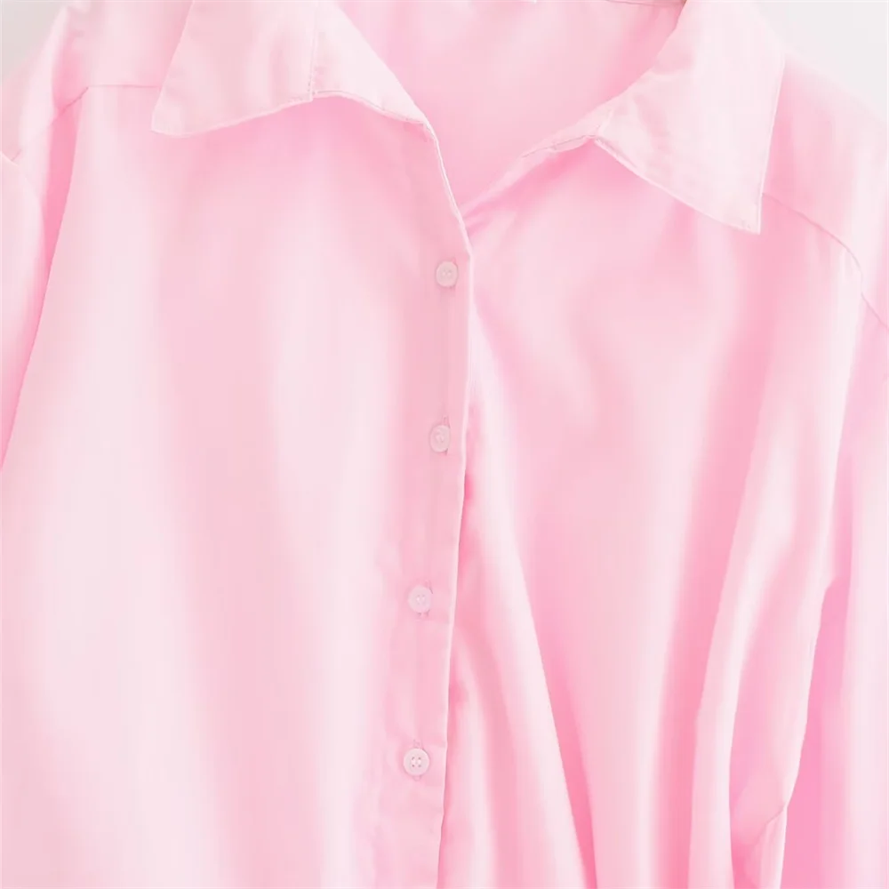 Женская модная рубашка с узлом-бабочкой