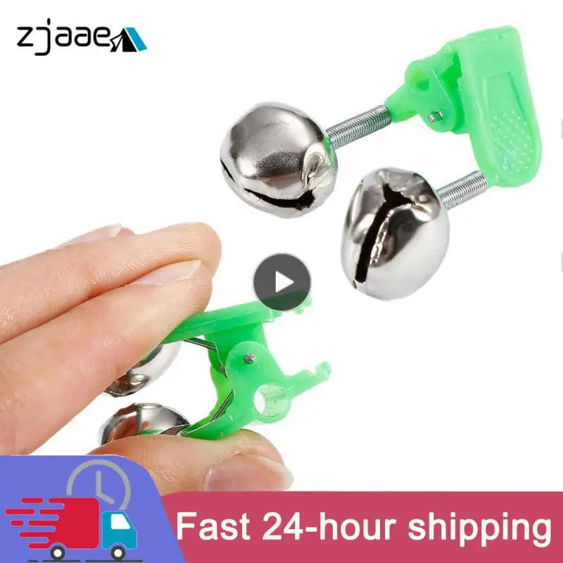 

2/4/6PCS Fishing Bell Bite Alarms Fishing Rod Clamp Tip Clip Bells Ring Carp Fishing Accessories Tackle Fish Alarm Outdoor Tools