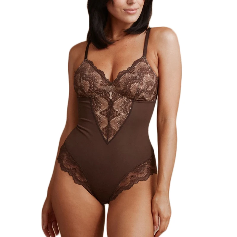Lace Shapewear Bodysuit corset Slimming Body Shaper Tummy Control Fajas Colombianas Shapewear