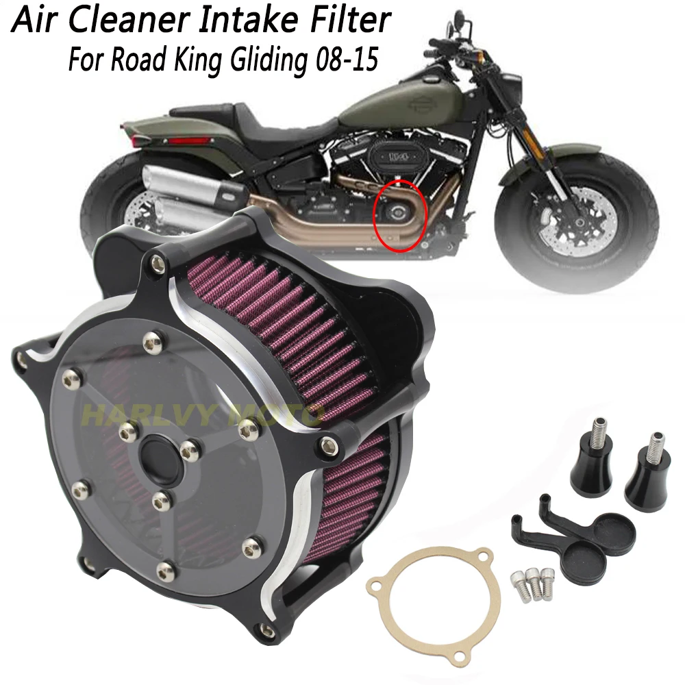 

Air Cleaner Intake Filter For Road King Gliding 08-15