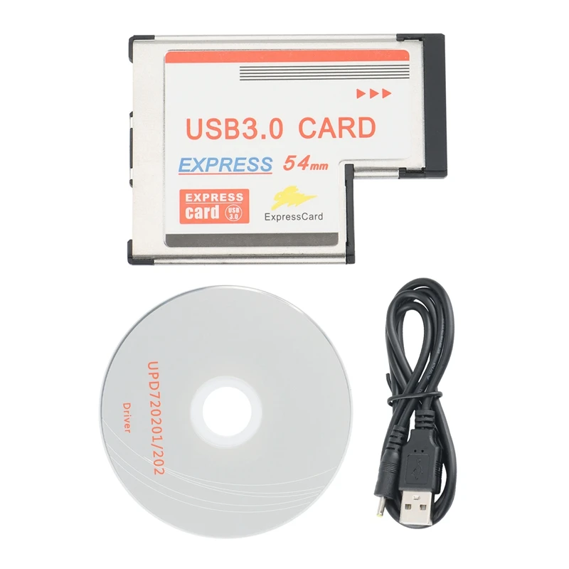 

5Gbps 2 Port Inside USB 3.0 HUB to Express Card ExpressCard 54mm Adapter