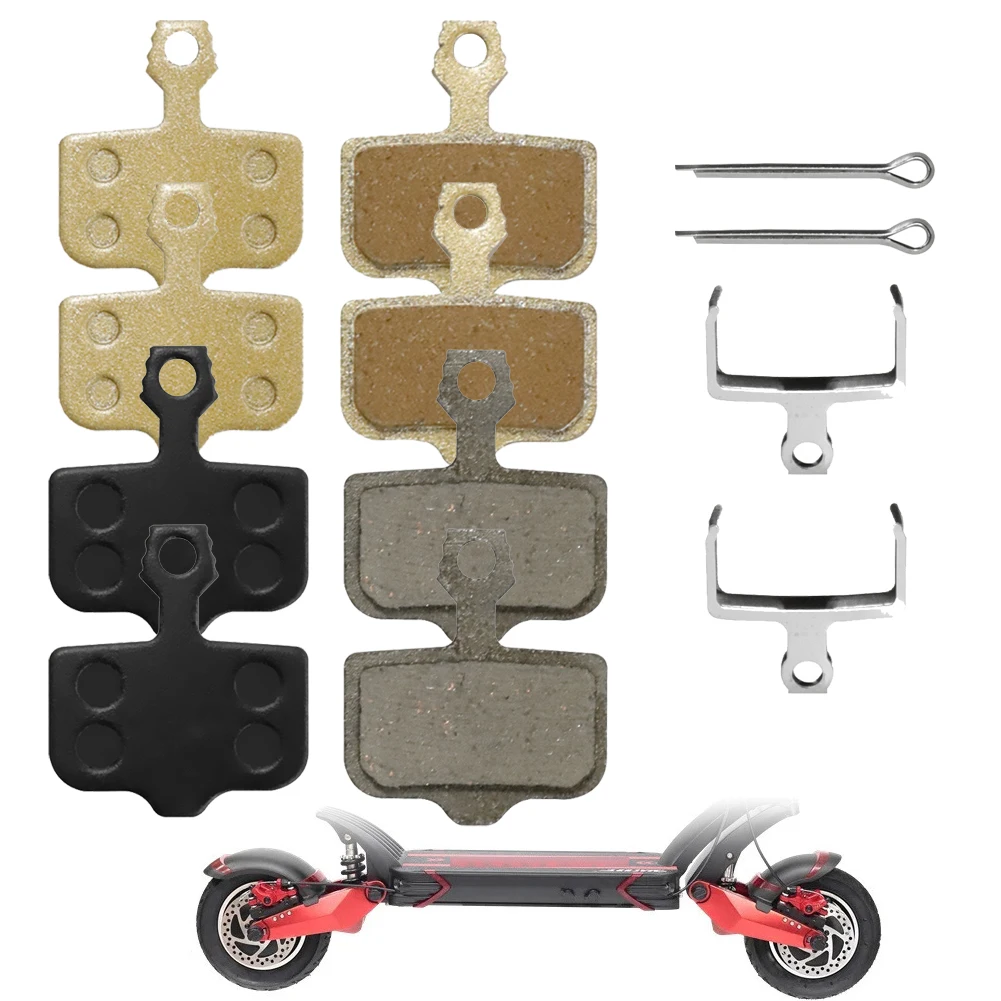 

2Pair Electric Scooter Metal Disc Brake Pad Resin/Metal Replacement Parts Disc Brake Pads For Zero 8X10X11X VSETT 10 Kugoo G1
