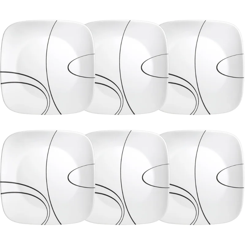 Corelle&reg; Simple Lines, 6 Piece Set, Square, Dinnerware Set