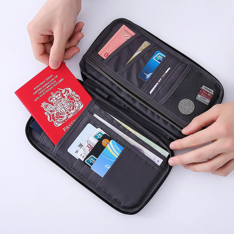 

2022 Storage Organizers Home Wallet Passport Holder Waterproof Document Case Portable Travel Accessories Card Holder Papers Pack