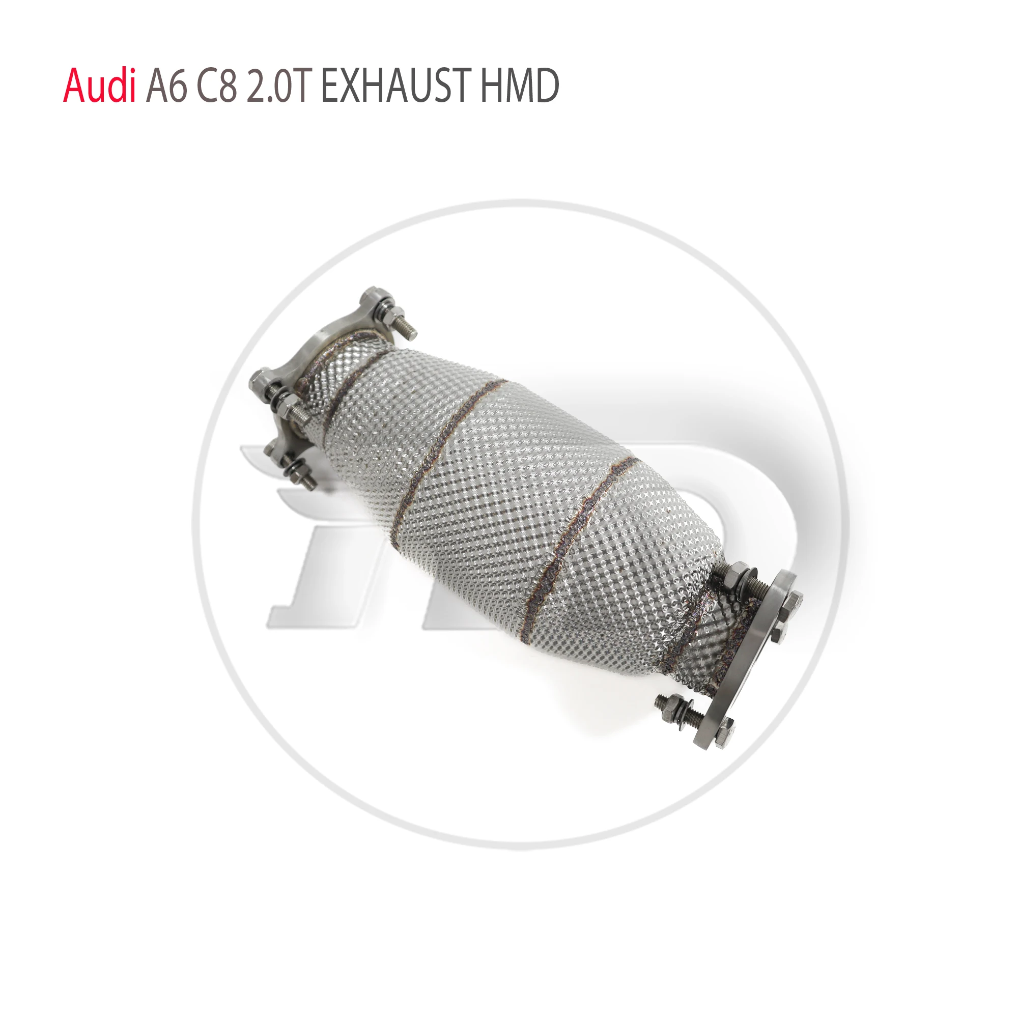 

HMD Stainless Steel Exhaust System High Flow Performance Downpipe for Audi A6 A7 C8 2.0T Without Catalytic Racing Test Pipe