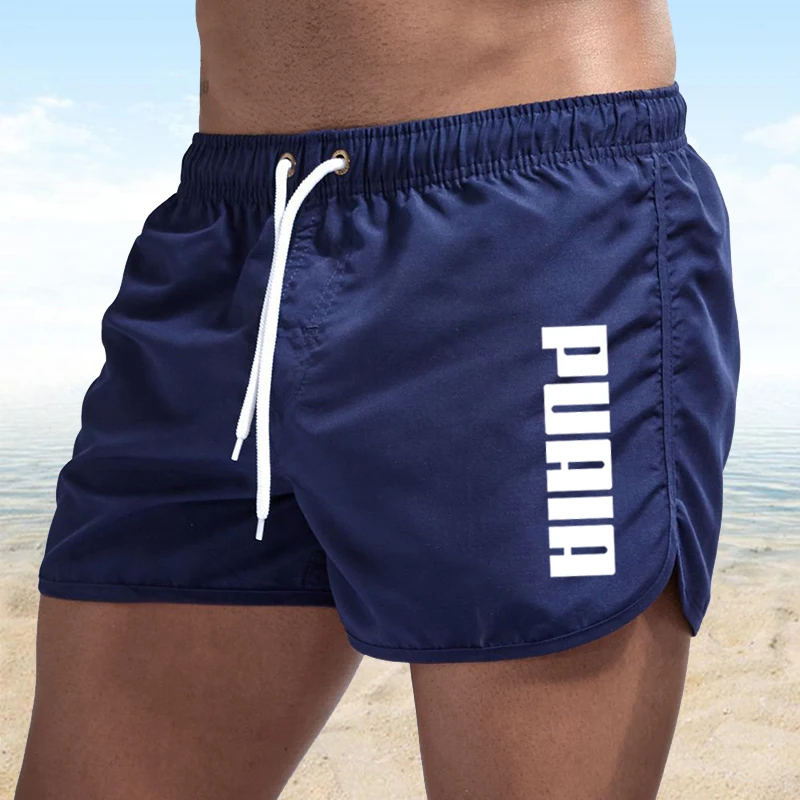 

Yeni sıcak yaz yüzmek mayo spor salonu koşu şort erkek Beachwear lüks plaj şortu hızlı kuru Mens Siwmwear kurulu külot