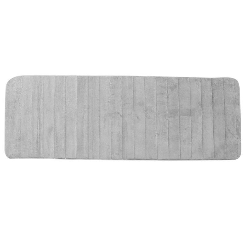 

Memory Foam Soft Bath Mats - Non Slip Absorbent Bathroom Rugs Extra Large Size Runner Long Mat For Kitchen Bathroom Floors 60X16