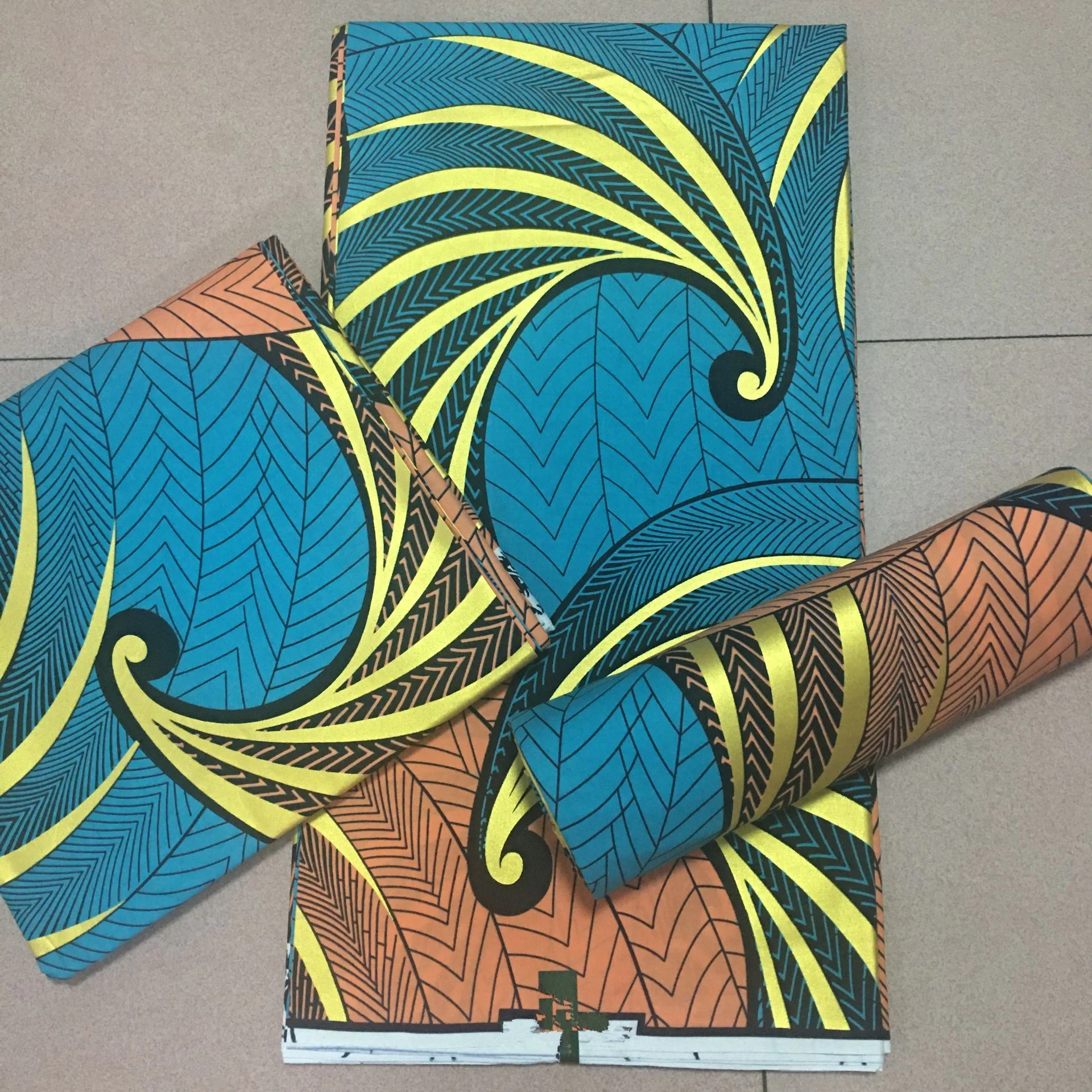 

100% Cotton African Wax Fabric Manufacture Print Gold Wax Fabric Ankara Fabric Real Wax Golden Fabric Fashion African Pagne