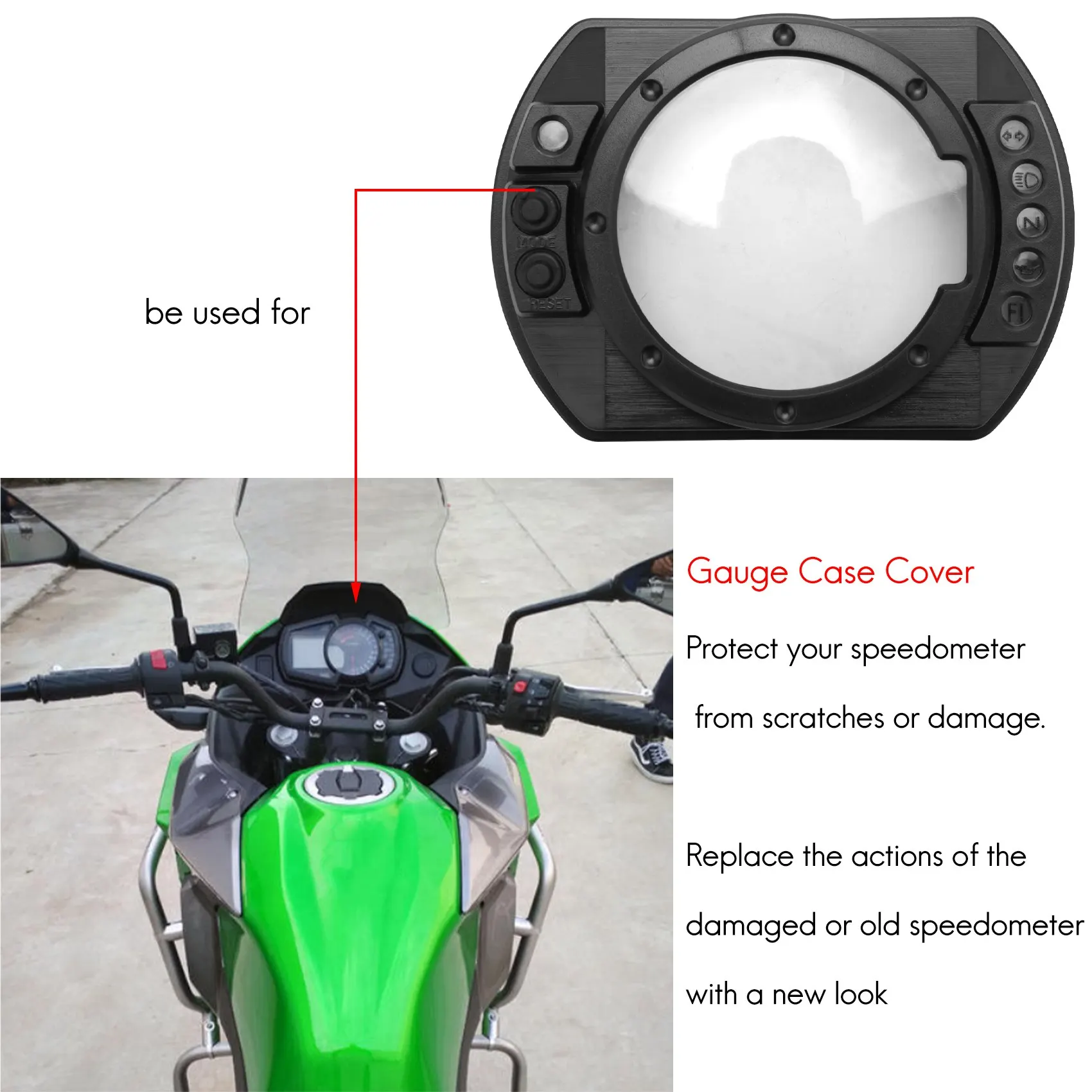 Мотоциклетный тахометр спидометр чехол для Kawasaki Ninja Z1000 Z750 Zx10r 04 05 Zx6r 03-06