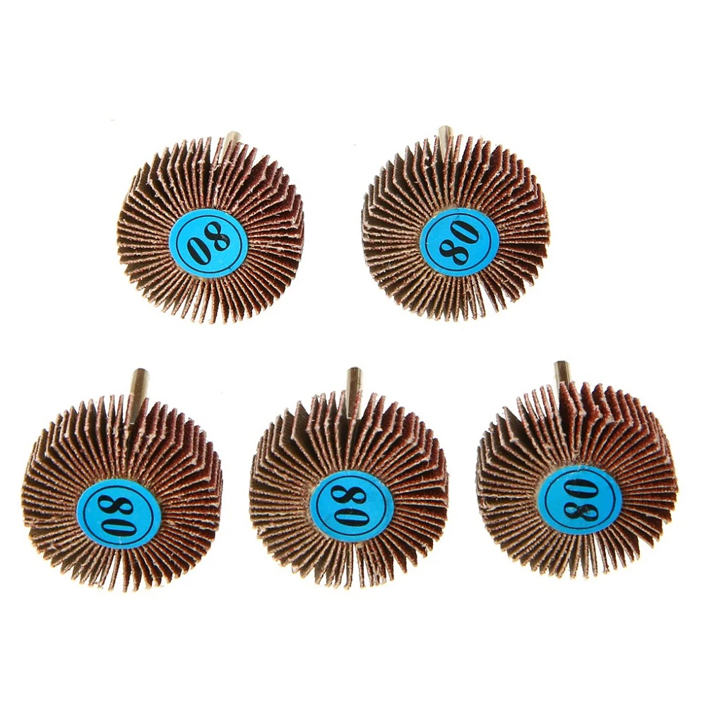

5Pcs Sanding Flap Shutter Polishing Wheel Sandpaper Abrasive Disc For Grinder Dremel Cleaning Rotary Power Tool Accessories