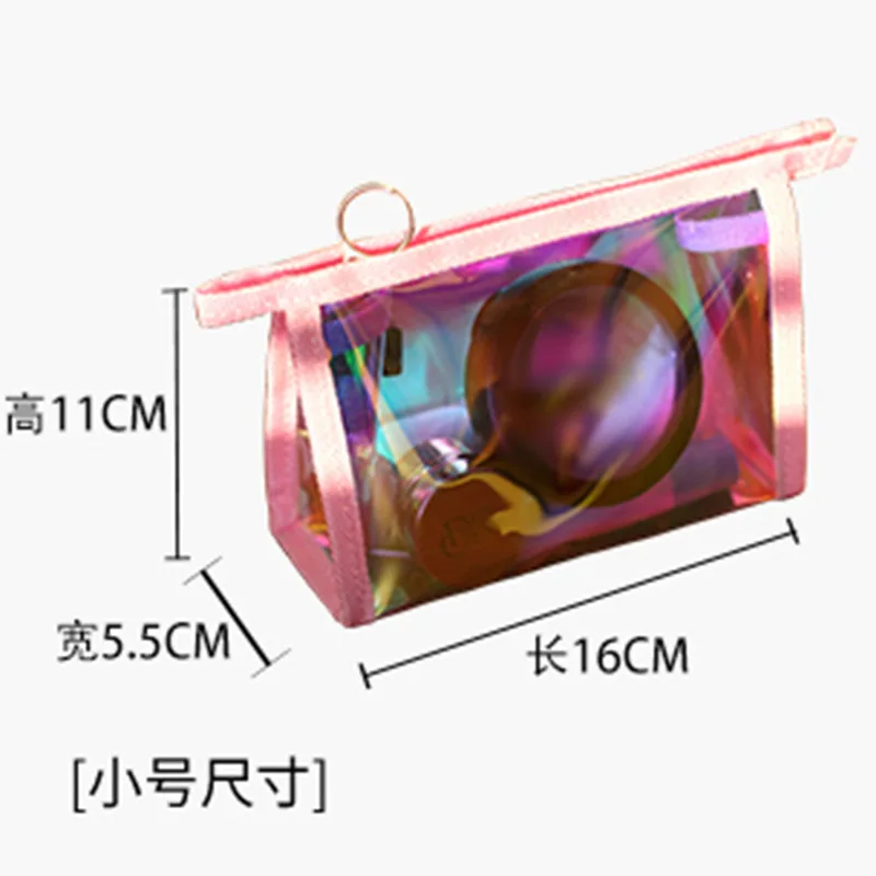 Прямые продажи с фабрики новая красная косметичка лазерной сеткой женская сумка