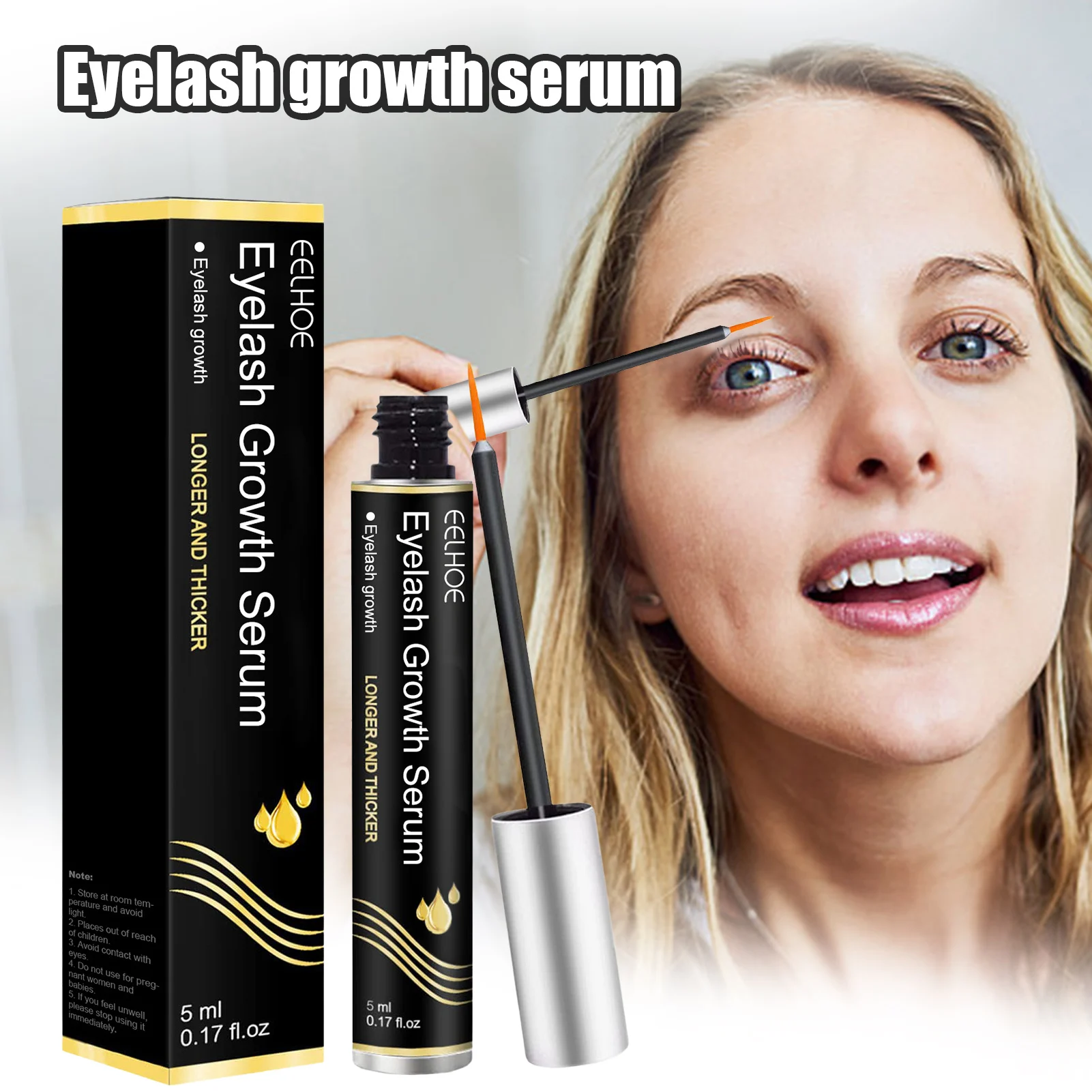 Сыворотка для ресниц потенциальная способствует увеличению естественного роста