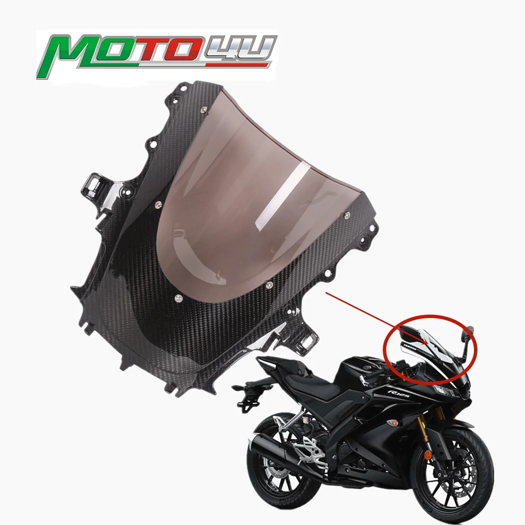 

For Yamaha YZF-R1 R1 2020 2021 2022 Carbon Fiber Motorcycle Windshield WindScreen Wind Deflectors