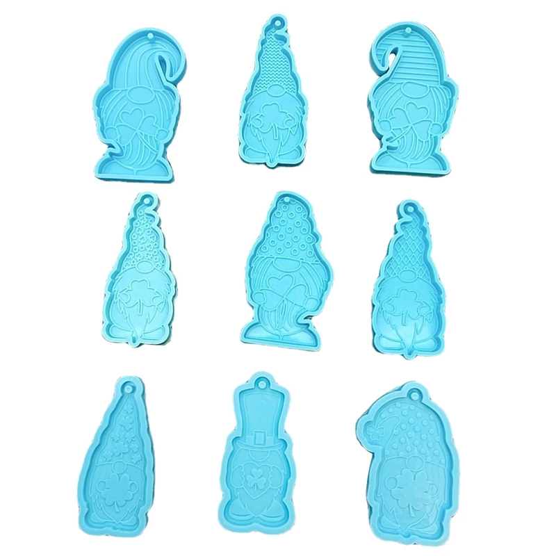

Clover Gnome Keychain Mold Dwarfs Shape Resin Casting Mold Handmade DIY Craft