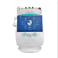 Profession 7 in 1 Smart Ice Blue Plus Oxygen Hydra Facial Machine Aqual Peel Hydrodermabrasion Device with Skin Detecter SPA