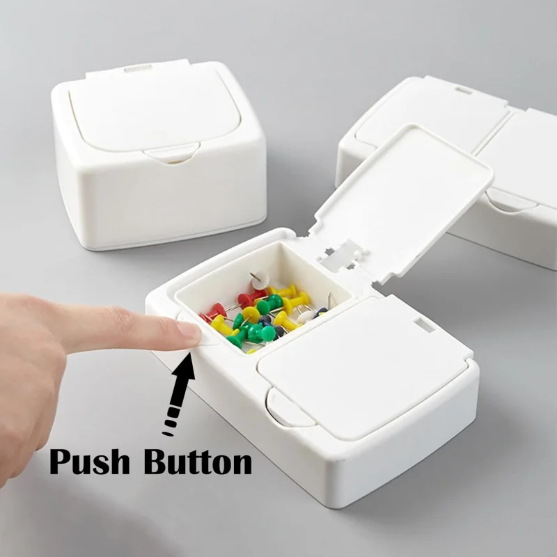 Настольный всплывающий небольшой ящик для хранения органайзер макияжа с крышкой