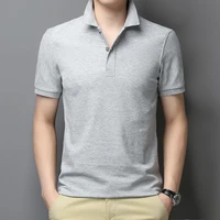 summer mens polo shirt new short sleeved thin cotton mens solid color t shirt m 5xl new brand mens clothing tops