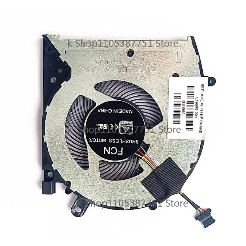 Фото Оригинальный новый вентилятор процессора для HP Envy X360 13-AG 13M-AQ TPN-W133 L19599-001, охлаждающий вентилятор №4