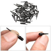 100pcs 27mm black darts shafts soft tips professional plastic thread replacement accessories gadgets for darts gaming